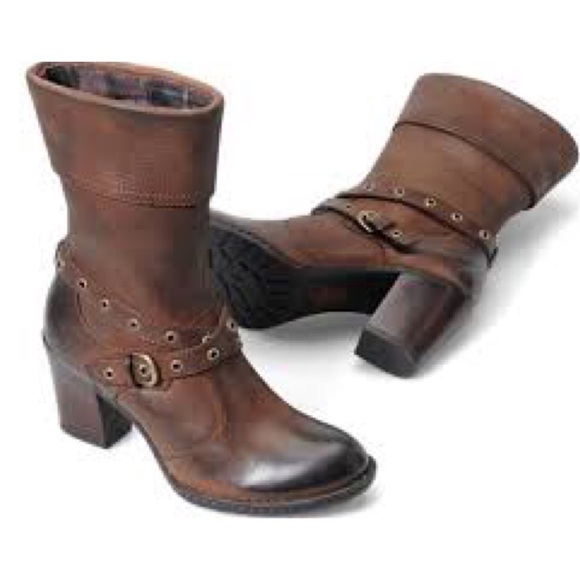 Born Shoes - Born Gilary Wrapped Leather Boot 8 Canoe Brown